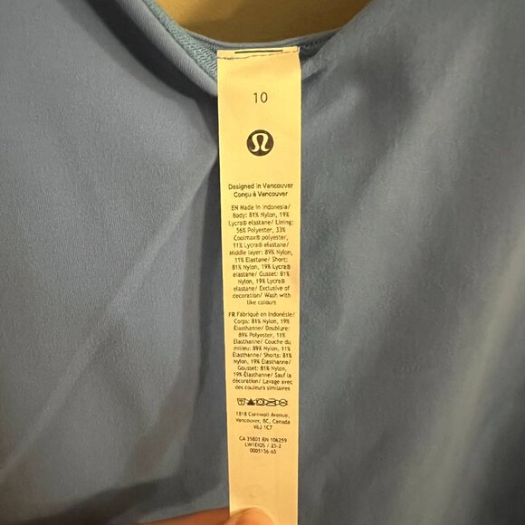 NWT Lululemon Align Dress - Pool Party Blue - Size 10 - Picture 6 of 7